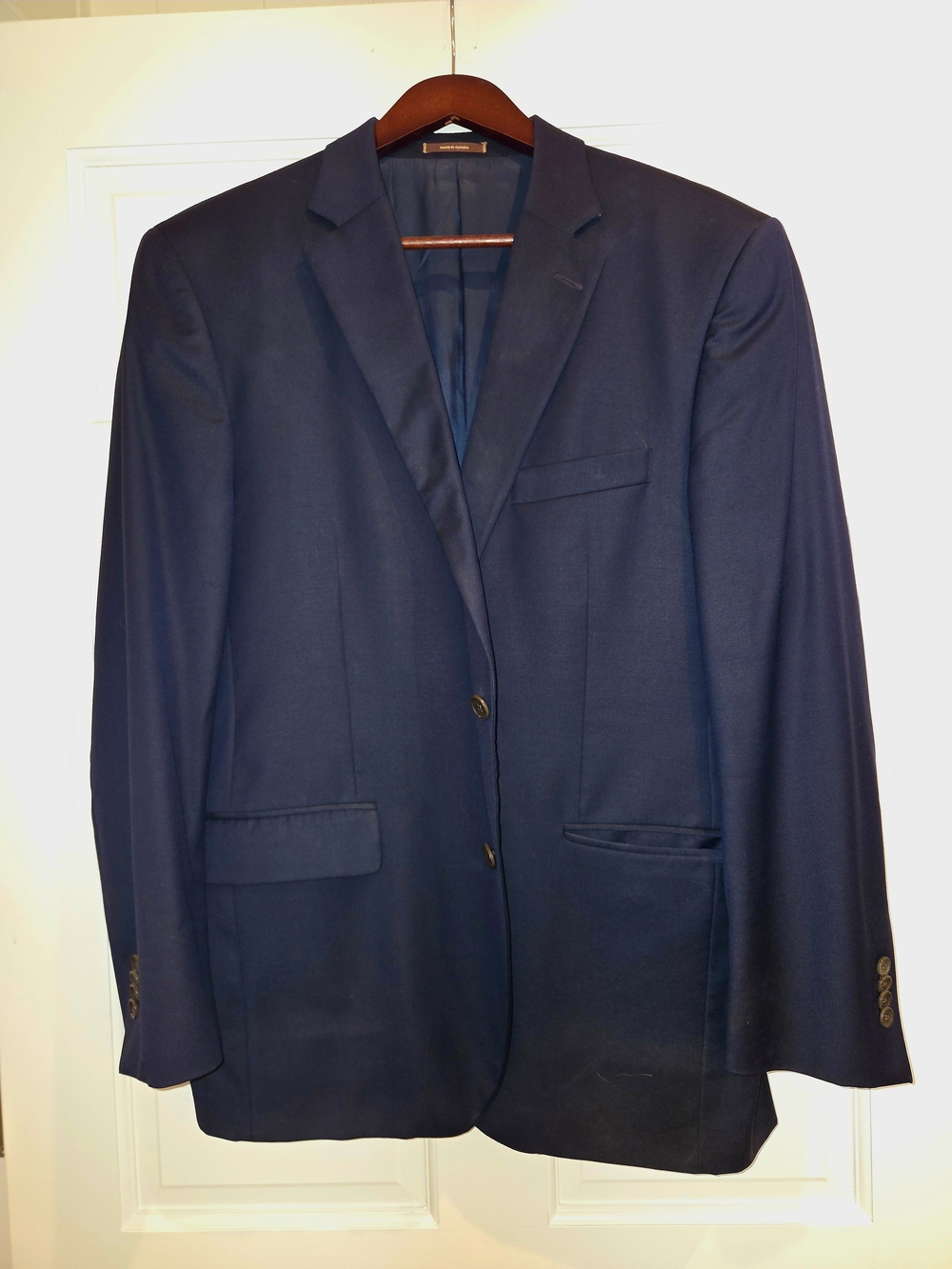 Peter Millar Navy Single-Breasted Wool Blazer